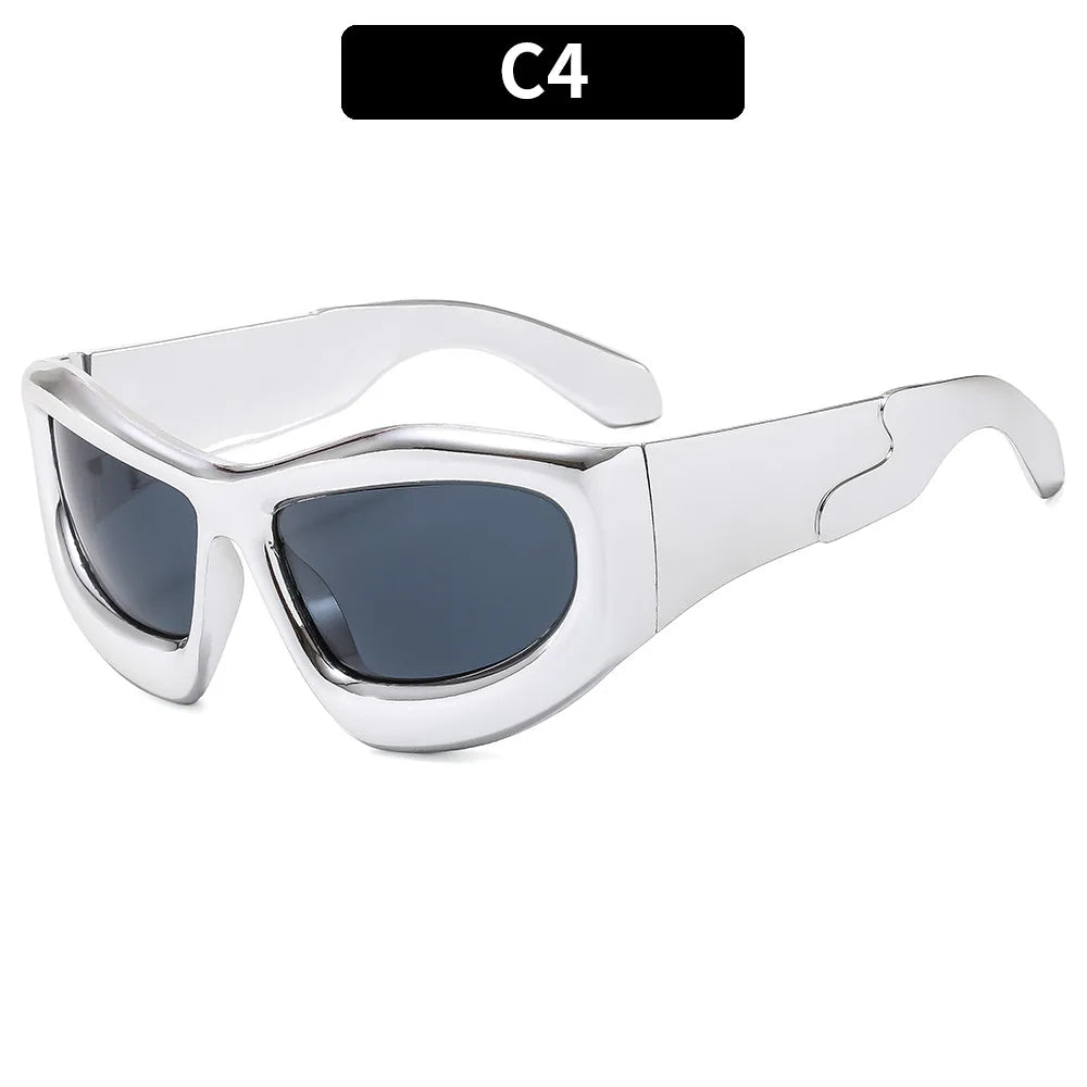 New Women's Fashion Y2K Sunglasses Men and Women Trendy Hip-Hop Sun Glasses Outdoor Sports Cycling Eyewear UV400 Gafas De Sol