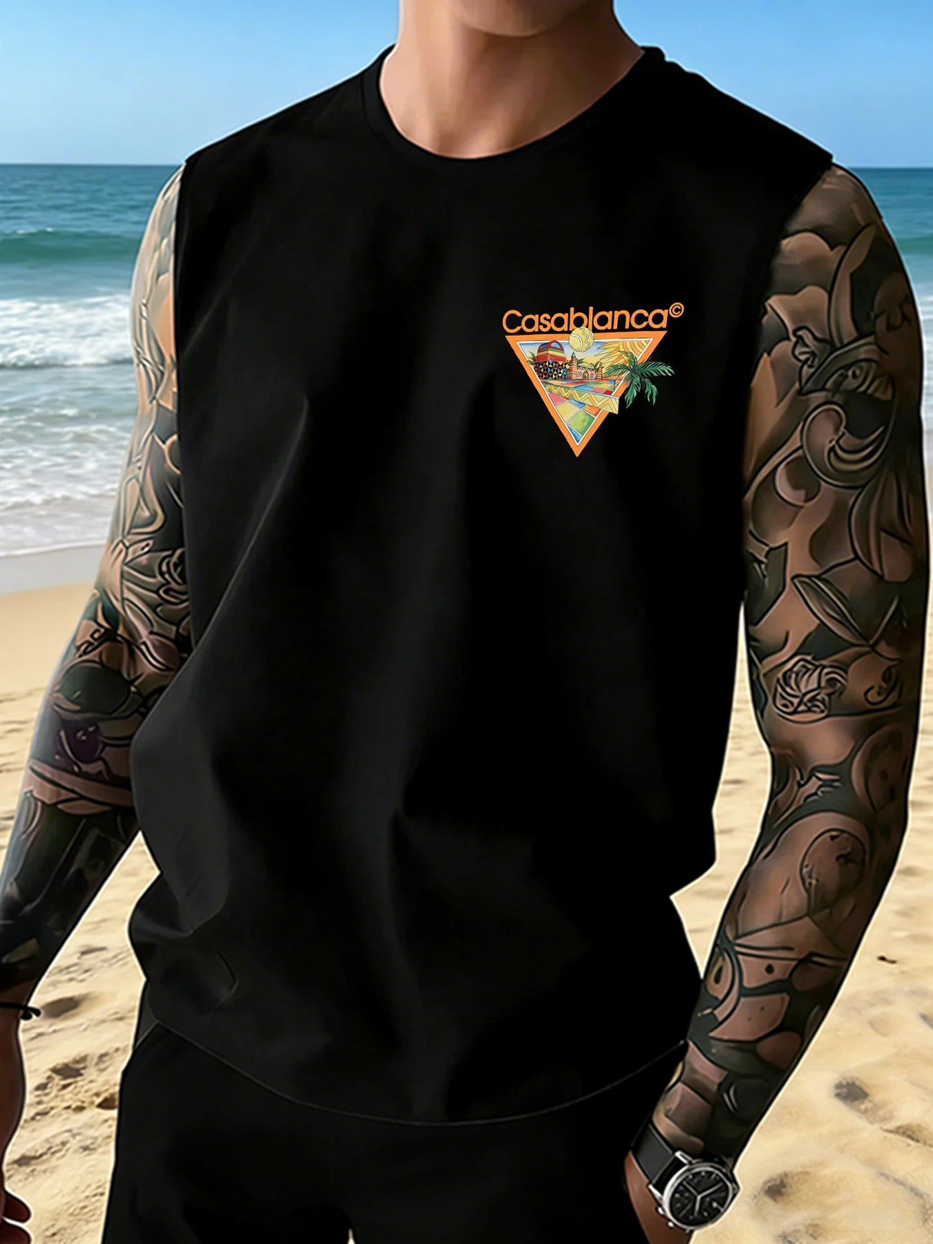 Crew‑Neck Tank Top