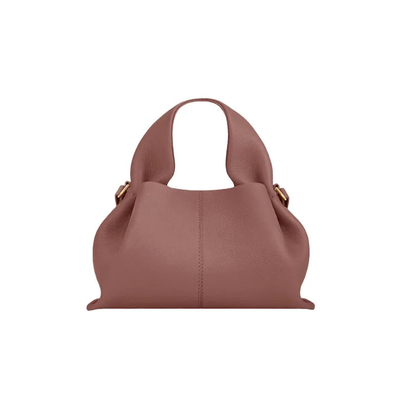 Fashion Women Dumpling Bags Luxury Leather Versatile Solid Color Female Shopping Crossbody Bag 2025 New Design