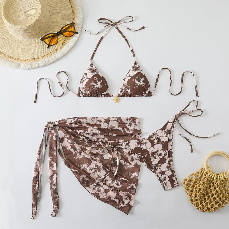 Trendy Two‑Piece Thong Swimsuit