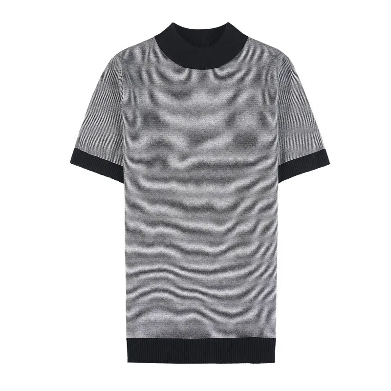Men’s Turtleneck Short‑Sleeve Sweater