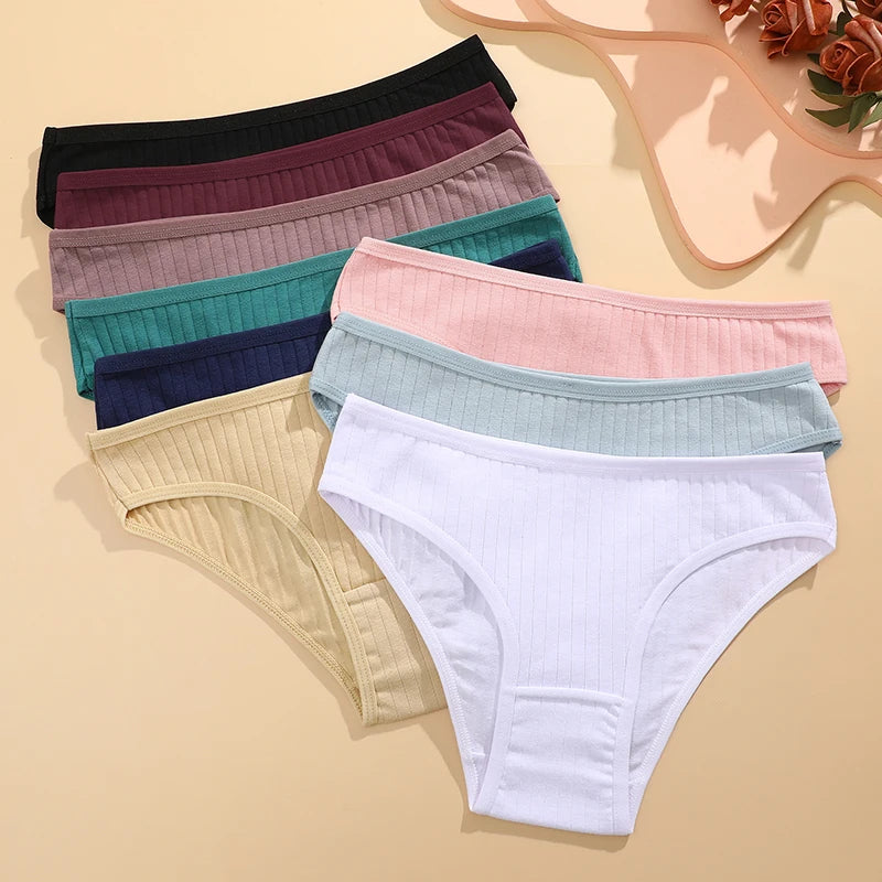 FINETOO Women’s Cotton Panties 9‑Pack