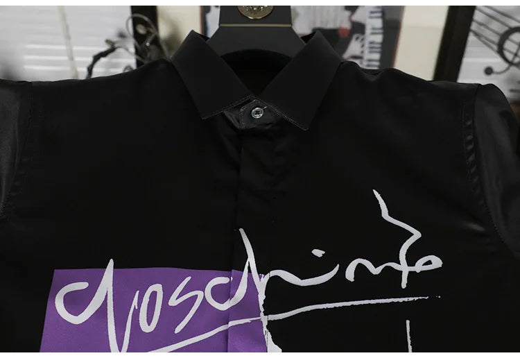 Slim‑Fit Silk Dress Shirt