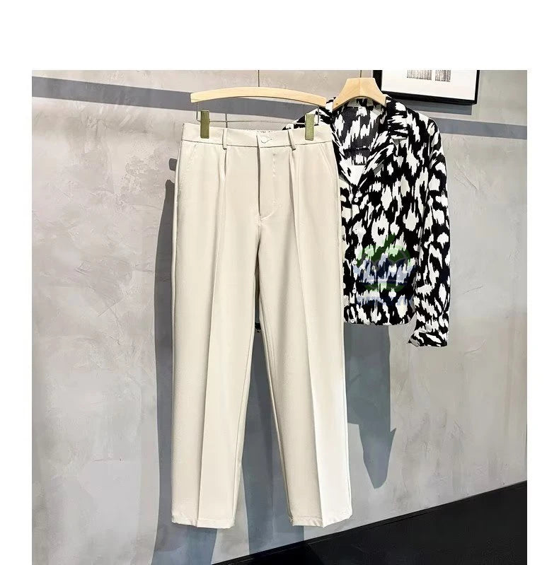 Classic Blue Suit Pants