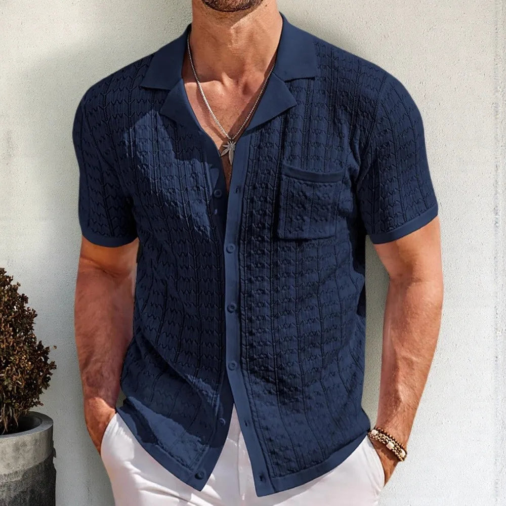 Luxury Knitted Polo Shirt