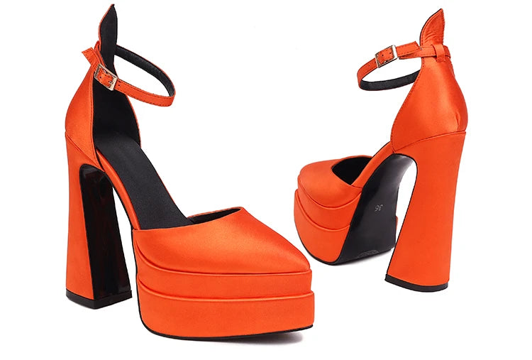 Women’s Ultra‑High Chunky Heel Catwalk Sandals