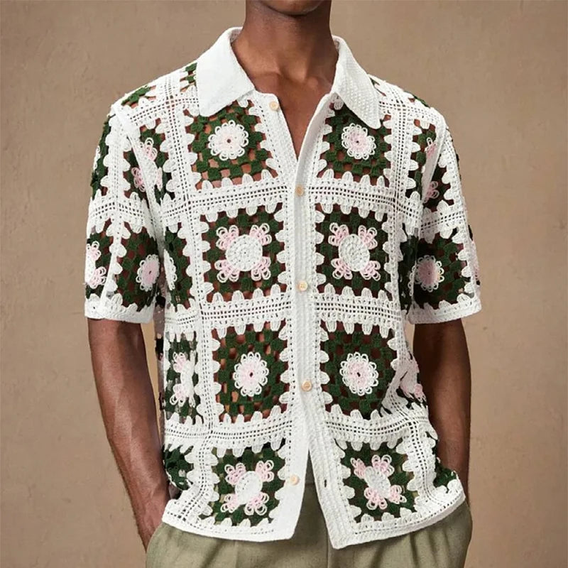 Knitted Short‑Sleeve Shirt