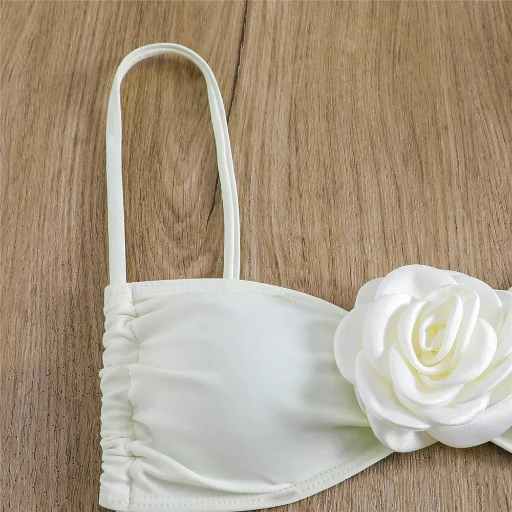 Rose Flower Brazilian Bikini