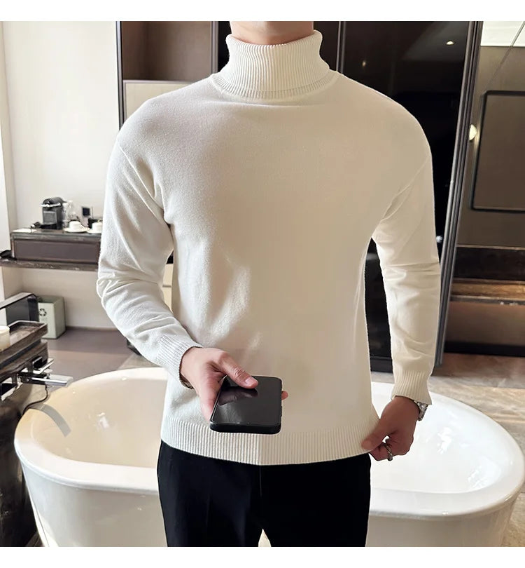 Fleece Turtleneck Sweater