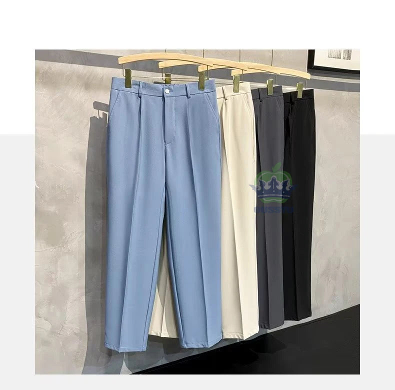 Classic Blue Suit Pants