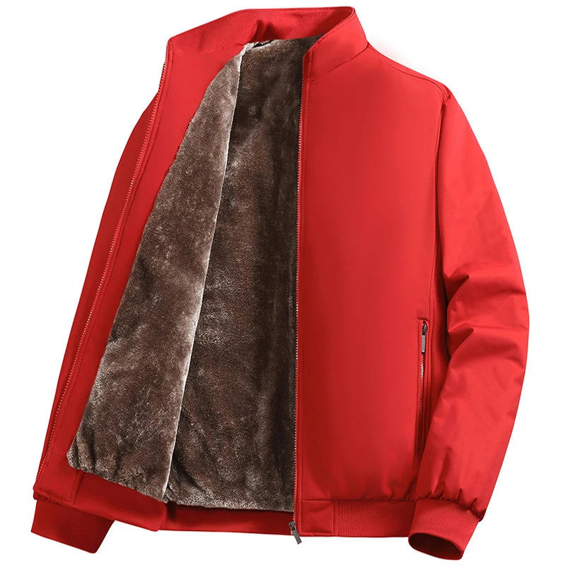 Men's Jacket Stand Collar mens Coat Winter New down jacket fleece Warm Jackets men business leisure coat baseball coats 9985