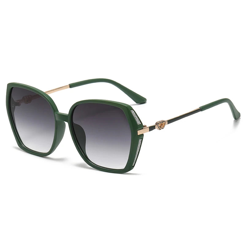 Fashion Large Frame Square Sunglasses Women Trendy Style Sun Glasses For Lady Shades Gradient Oculos UV400 Streetwear Eyewear