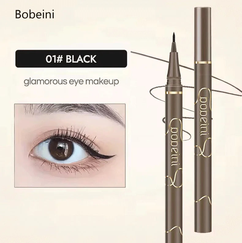 The 4-color fine eyeliner is soft and durable, easy to apply makeup on, fine, quick-drying, long-lasting eyeliner, waterproof