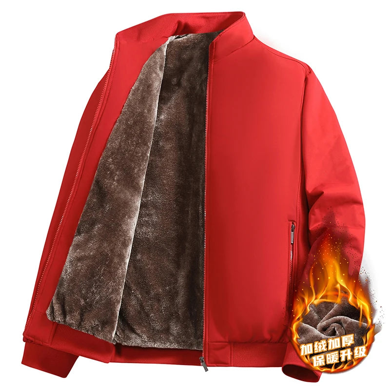 Men's Jacket Stand Collar mens Coat Winter New down jacket fleece Warm Jackets men business leisure coat baseball coats 9985