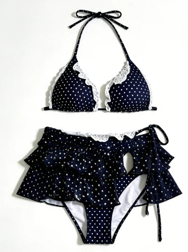 Sexy Elegant Bow Bikini Set