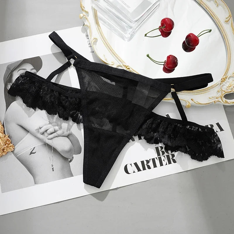 Seamless Lace Hollow‑Out G‑String