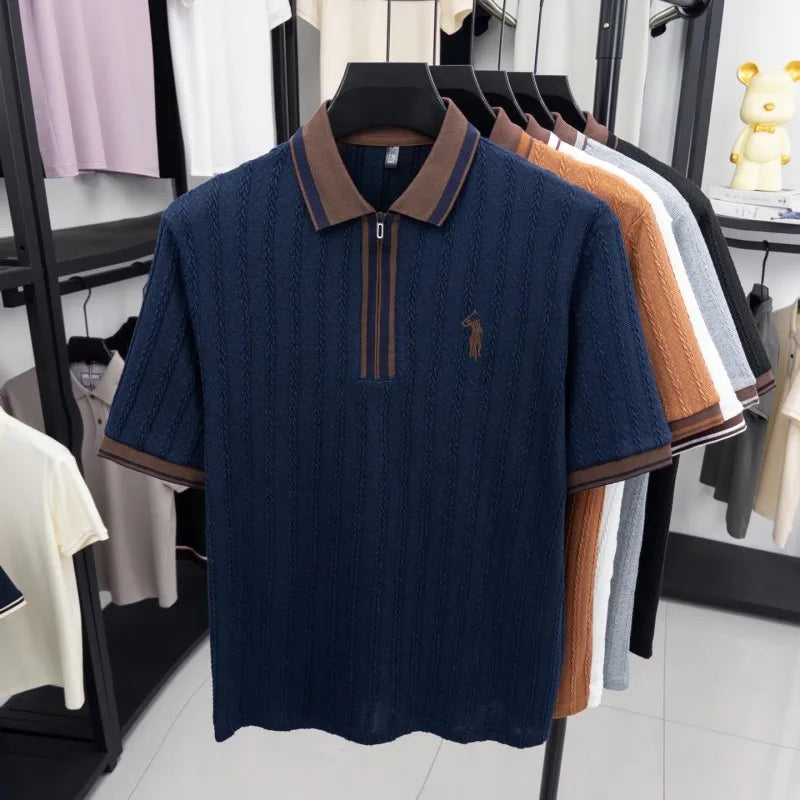 Luxury Knitted Polo Shirt