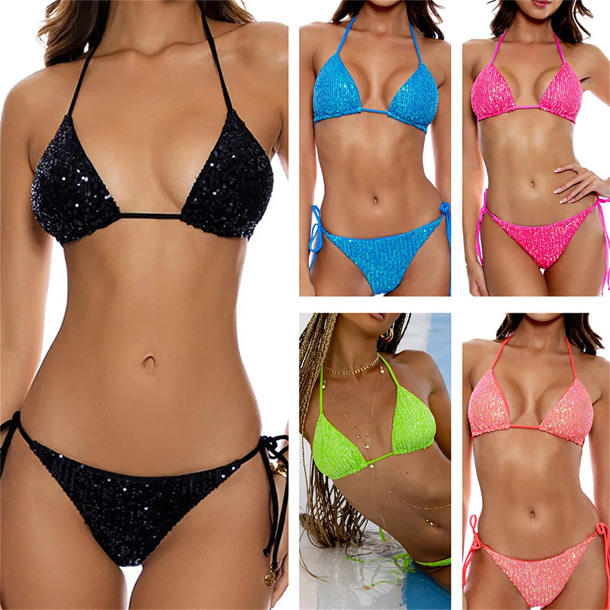 Sparkle Waves Brazilian Bikini