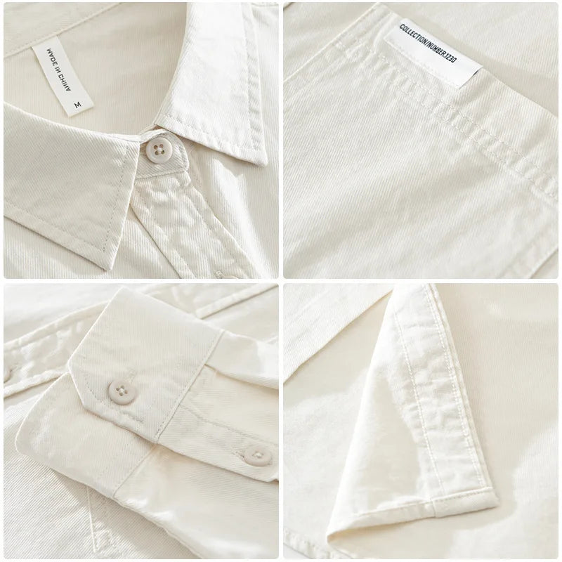 Pure Cotton Long‑Sleeve Shirt