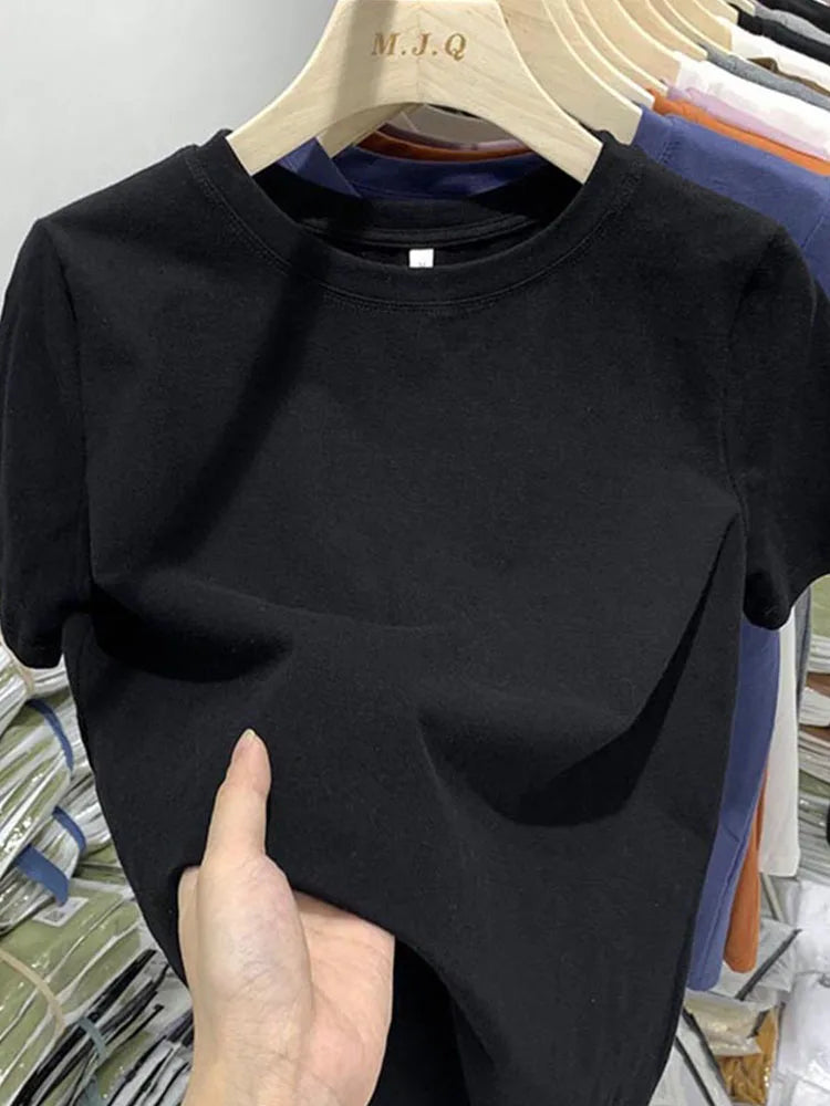 Women’s Y2K Short‑Sleeve T‑Shirt – Trendy Spring Tee for Girls & Women