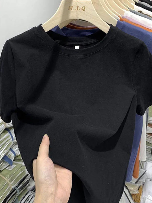 Women’s Y2K Short‑Sleeve T‑Shirt – Trendy Spring Tee for Girls & Women