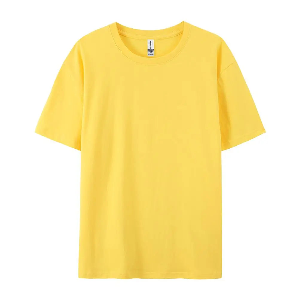 100% Cotton Solid Color T‑Shirts for Men & Women