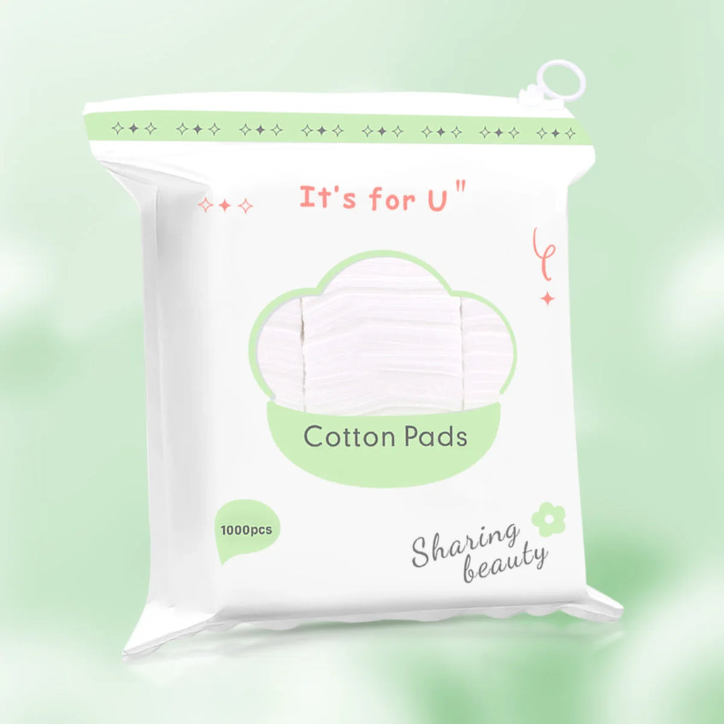 100pcs Soft & Breathable Makeup Remover Pads – Double‑Sided Textured Cotton Rounds for Daily Cleansing