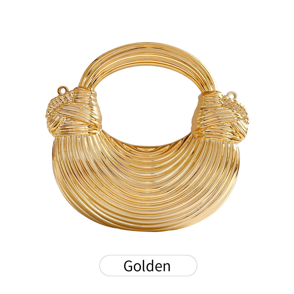 Gold Luxury Designer Women Handbag Fashion Exquisite Evening bags with Removable Chain Strap&Magnetic Closure Mini Messenger Bag