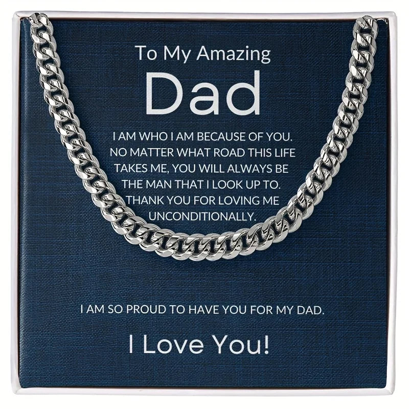 Father’s Day Gift Box for Men – Unique Card, Accessories & Jewellery Box from Daughter or Son