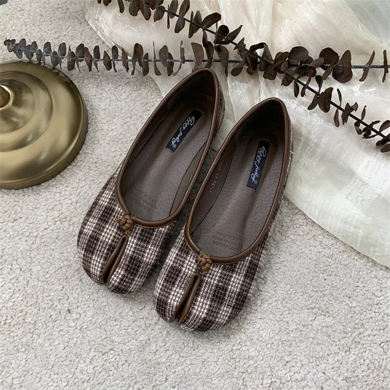 SUOJIALUN Autumn Ballerina Flats