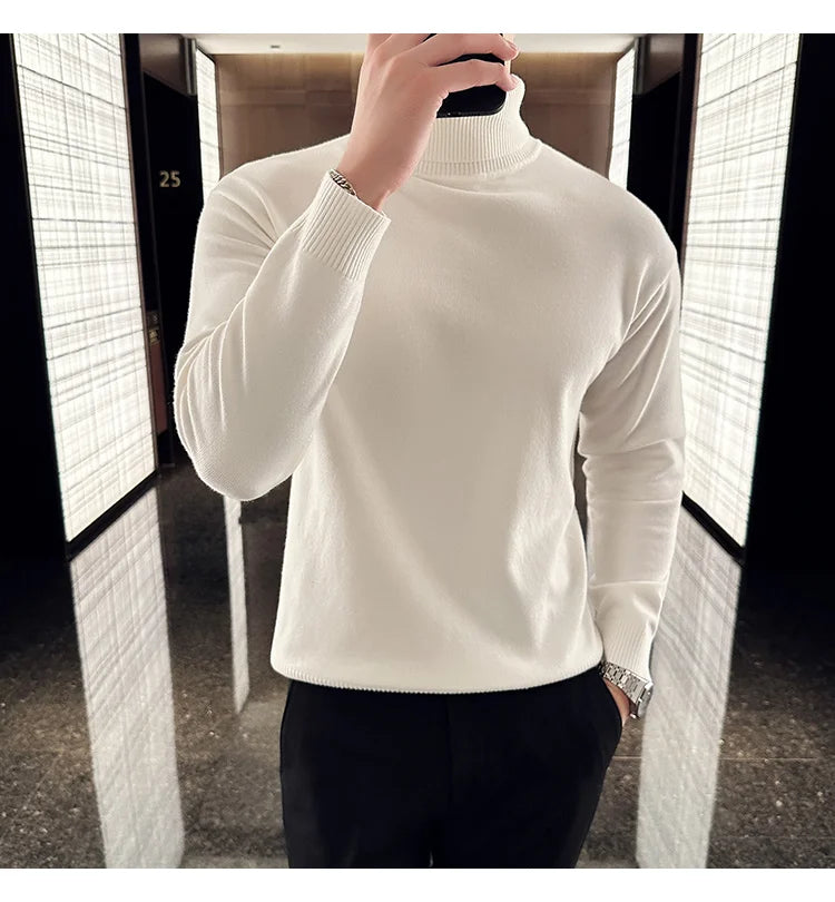 Fleece Turtleneck Sweater