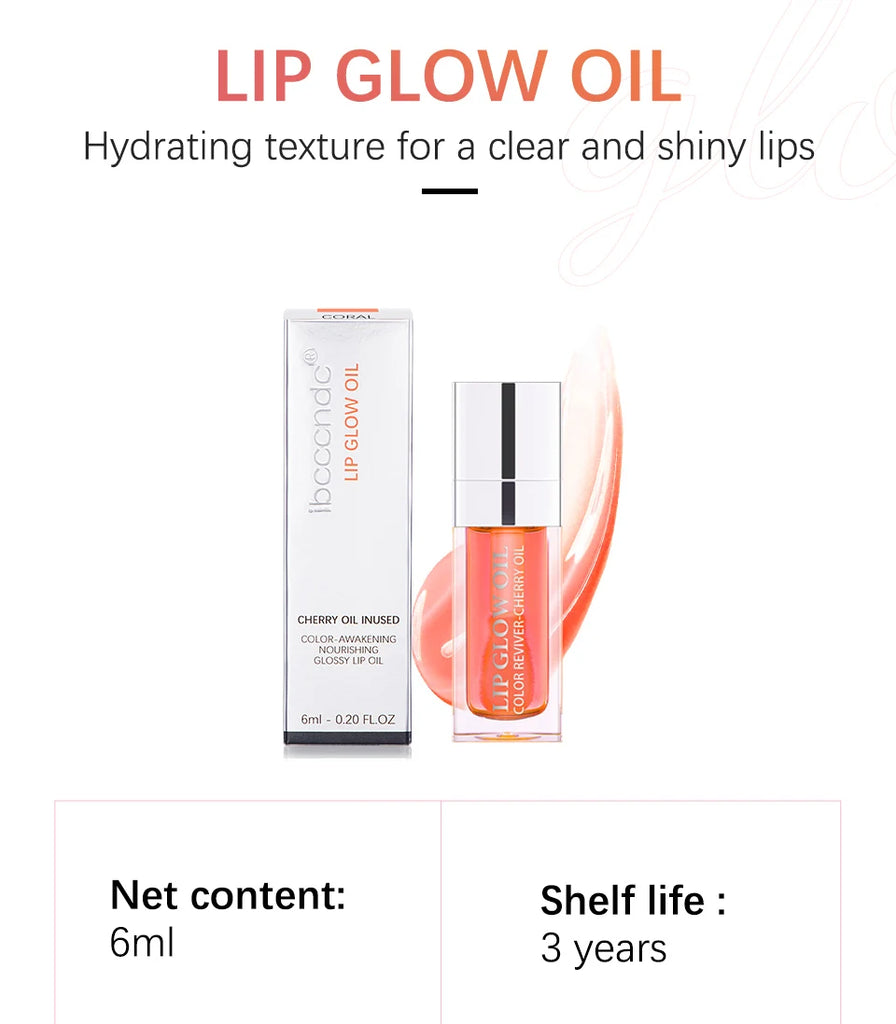 Crystal Jelly Lip Oil – Moisturizing, Plumping & Tinted Glow for Fuller, Softer Lips