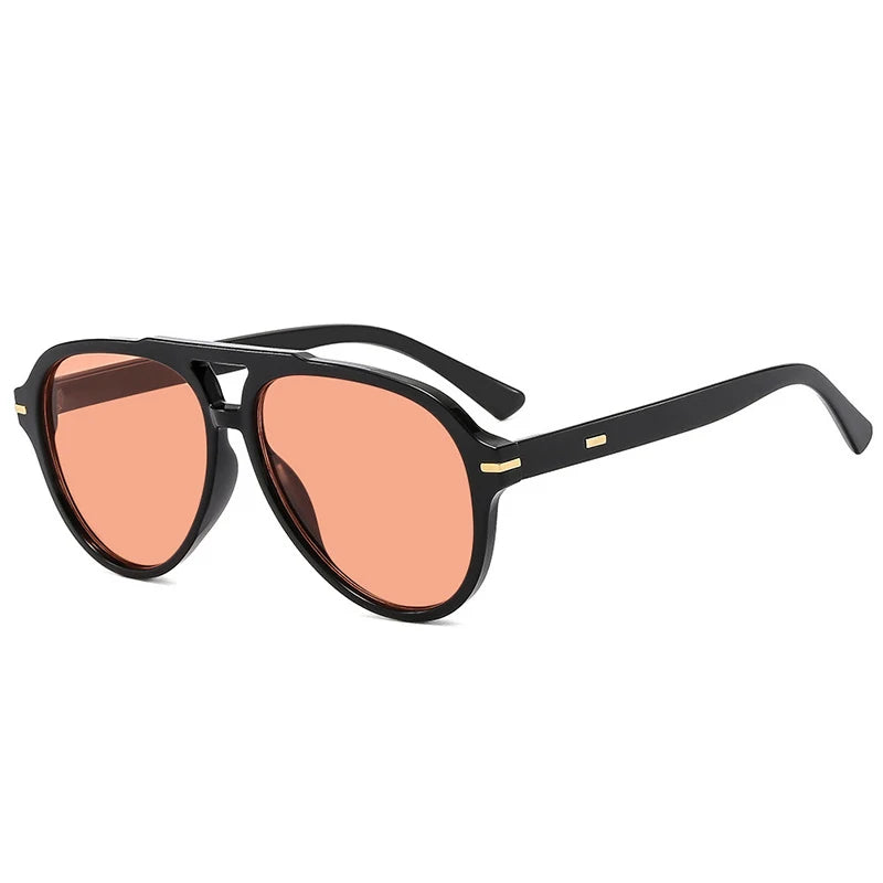 DOHOHDO New Women Sunglasses High End Street Photography Modern Trendy Large Frame Pilot Sun Glasses Hip Hop Sun Glasses UV400
