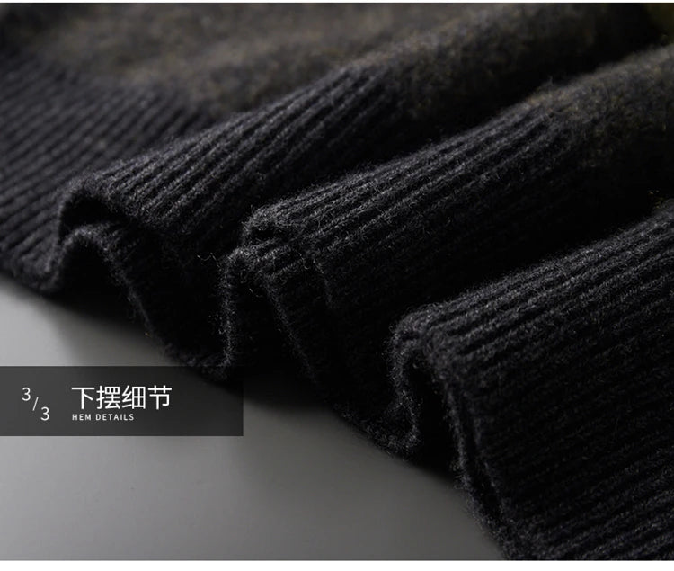 Men’s Jacquard Cashmere Merino Wool Sweater