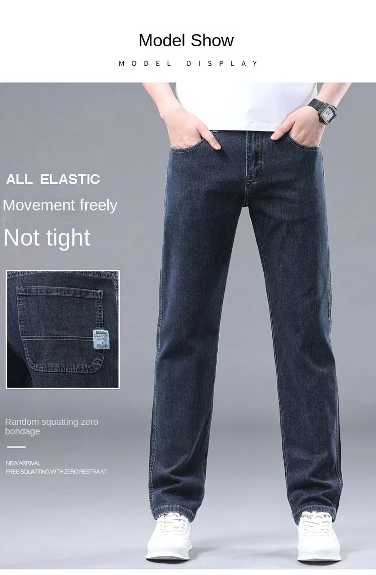 Four‑Season Straight Jeans