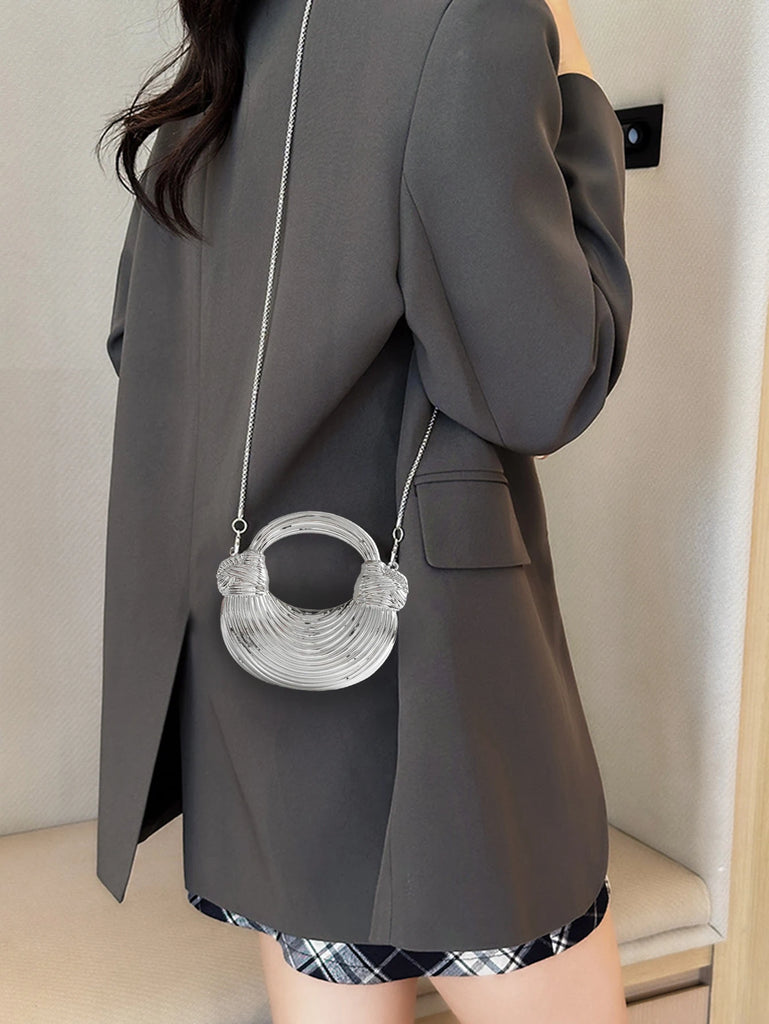 Gold Luxury Designer Women Handbag Fashion Exquisite Evening bags with Removable Chain Strap&Magnetic Closure Mini Messenger Bag