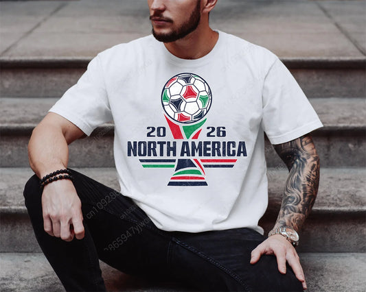 2026 North America Soccer Tee — America Mexico Canada Host Cities Map | Unisex Fan Shirt
