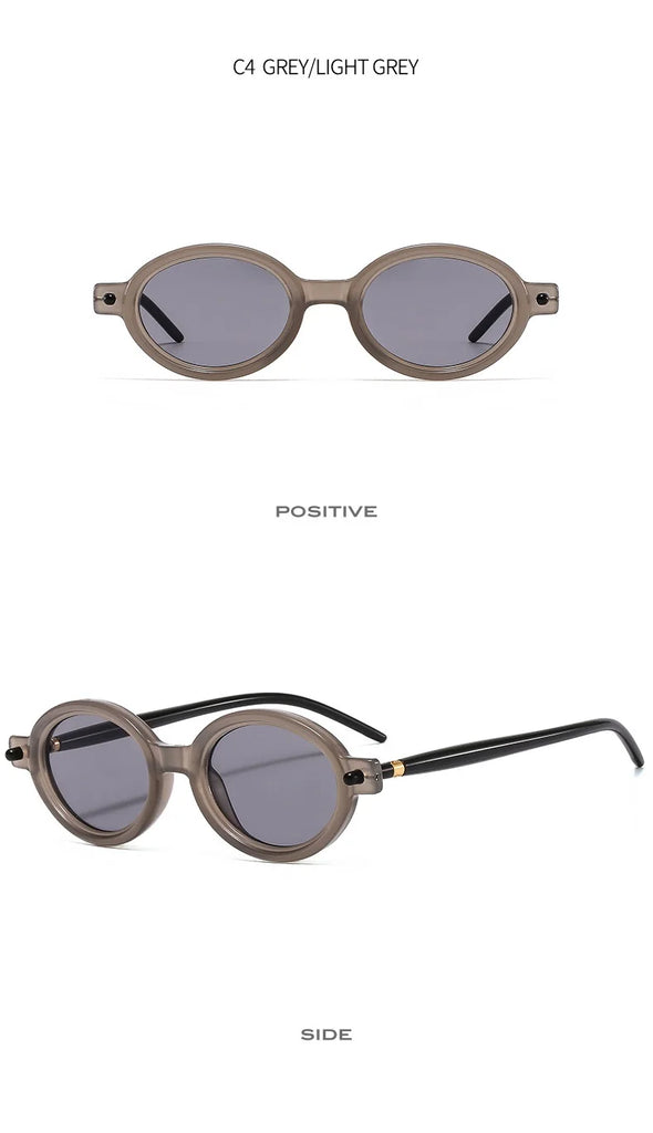 Vintage Round Sunglasses Women Luxury Brand Designer UV400 Men High Quality Oval Sun Glasses Female Gafas De Sol Hombre
