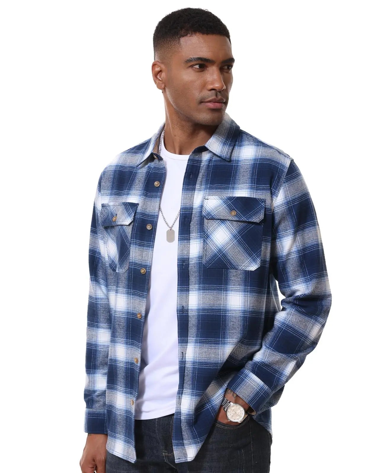 MAGCOMSEN Men’s Flannel Shirt