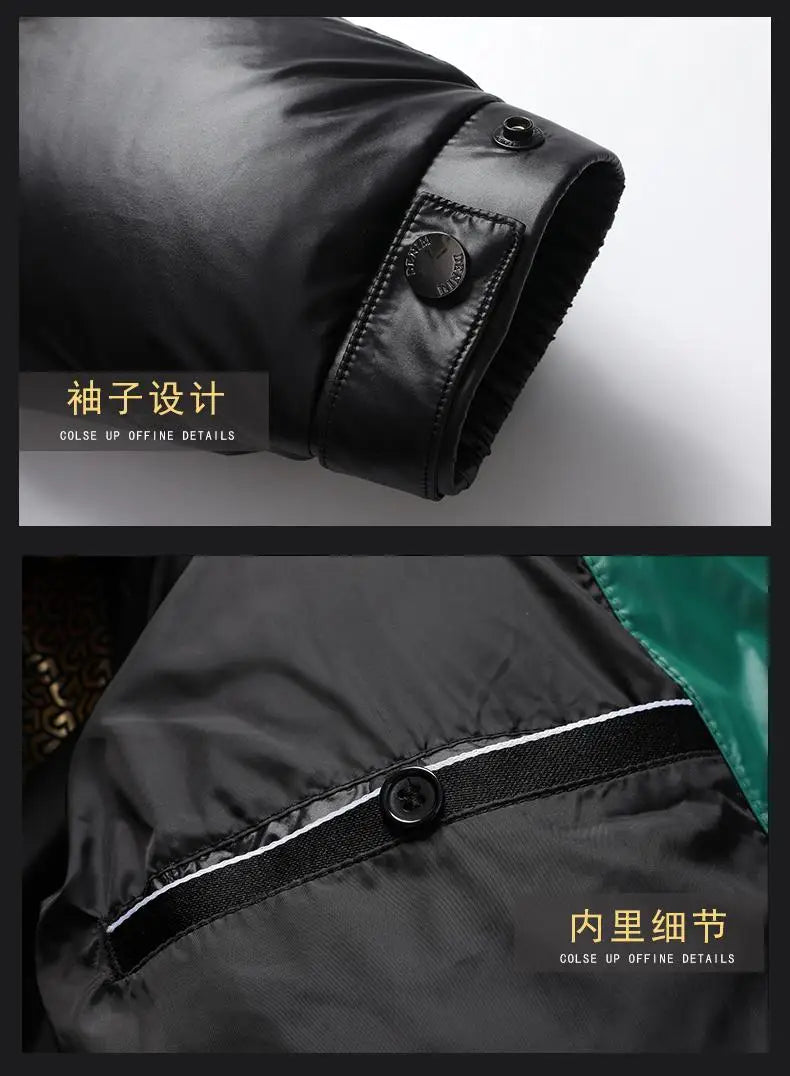 -30° High Quality Winter New Cold resistant Down Jacket Men's Women Short Warm Fashion Brand Parkas Coat