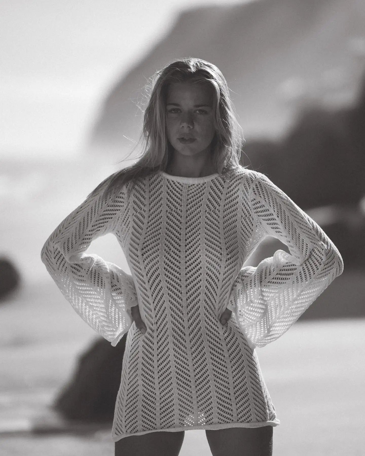 Knit Backless Tassel Cover‑Up