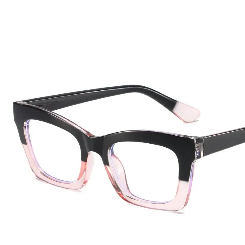 Retro Bag Color Anti-blue Glasses Europe And The United States Ins Wind Flat Mirror Female Color Glasses