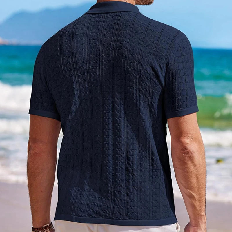 Luxury Knitted Polo Shirt
