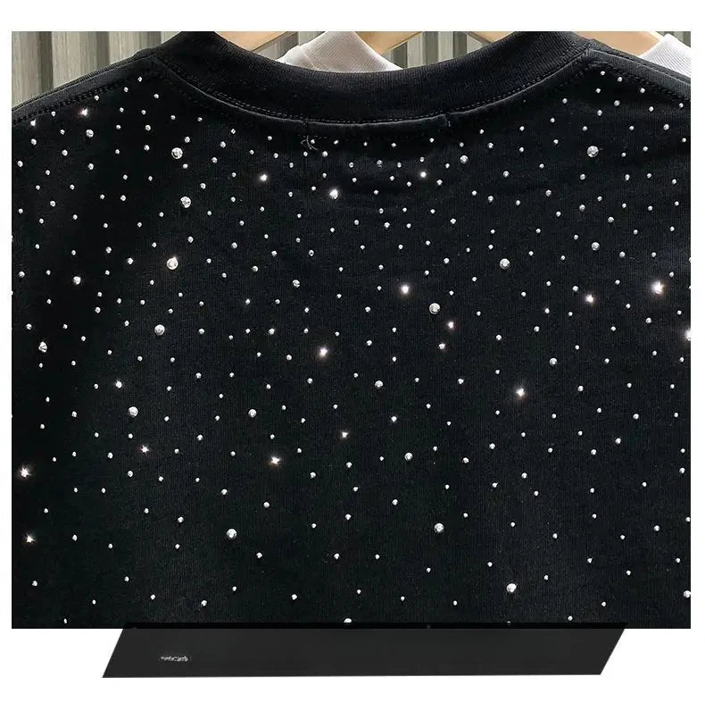 Men’s Rhinestone Rivet T‑Shirt