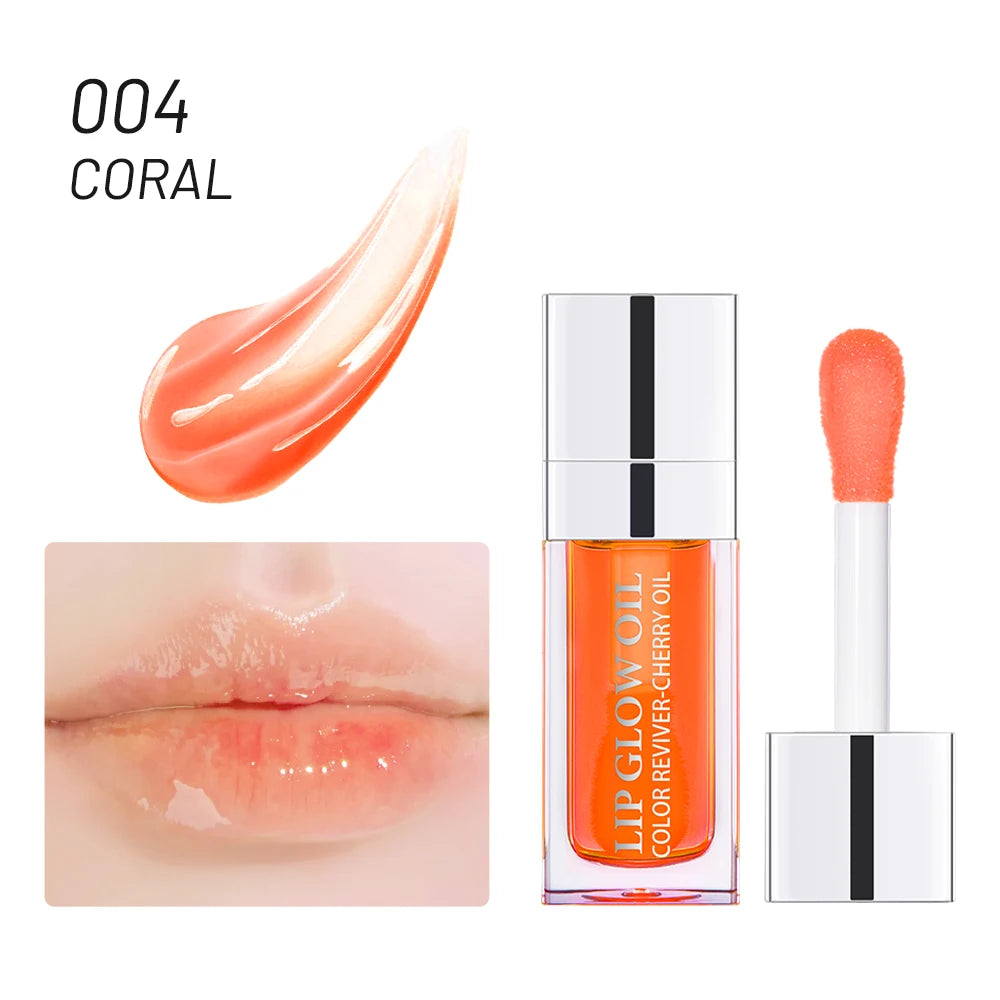 Crystal Jelly Lip Oil – Moisturizing, Plumping & Tinted Glow for Fuller, Softer Lips