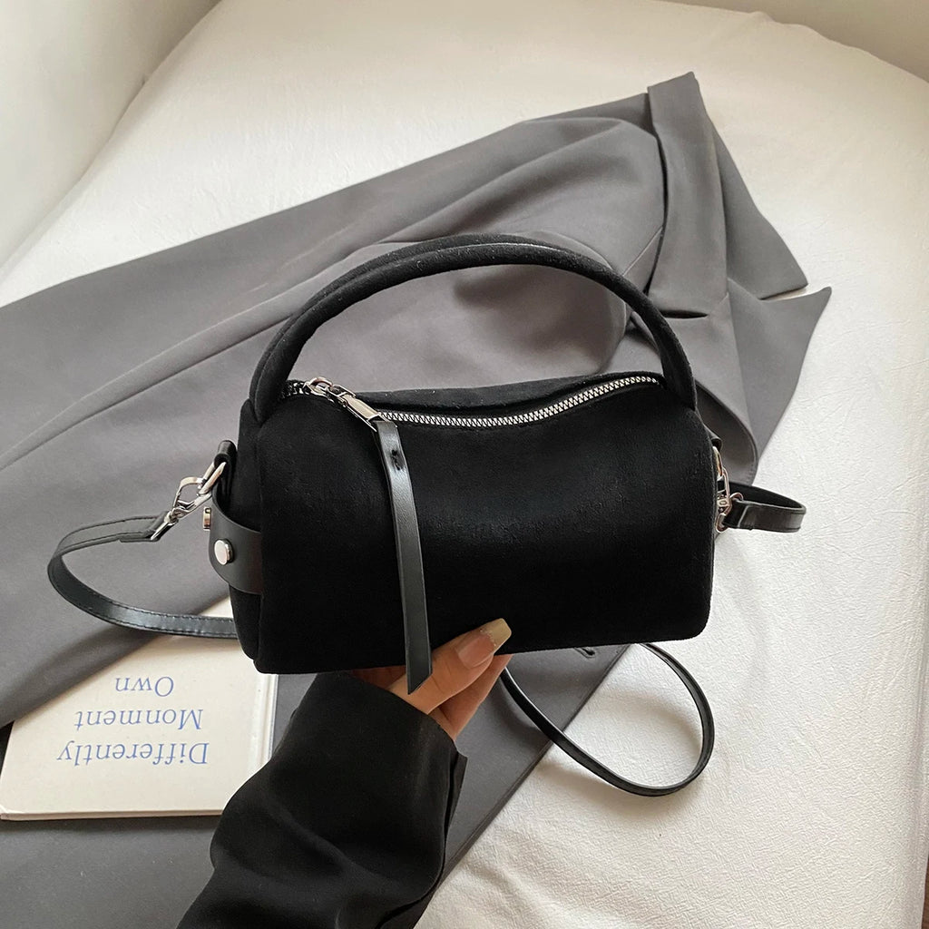 Fashionable Retro Mini PU Leather Shoulder Bags for Women Bucket Crossbody Bag 2026 Winter Luxury Designer Purses and Handbags