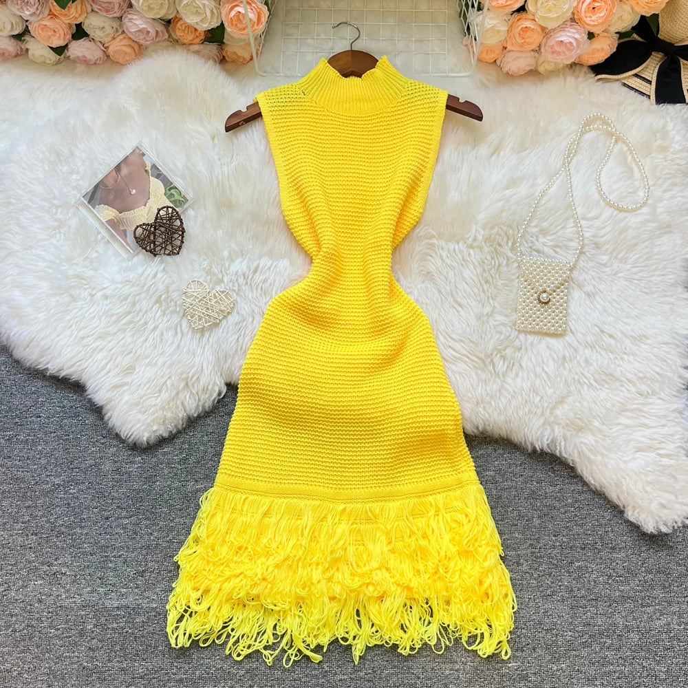YuooMuoo 2026 Summer Sexy Openwork Stitching Dress — Sleeveless Bodycon Korean‑Style Party & Beach Vestidos