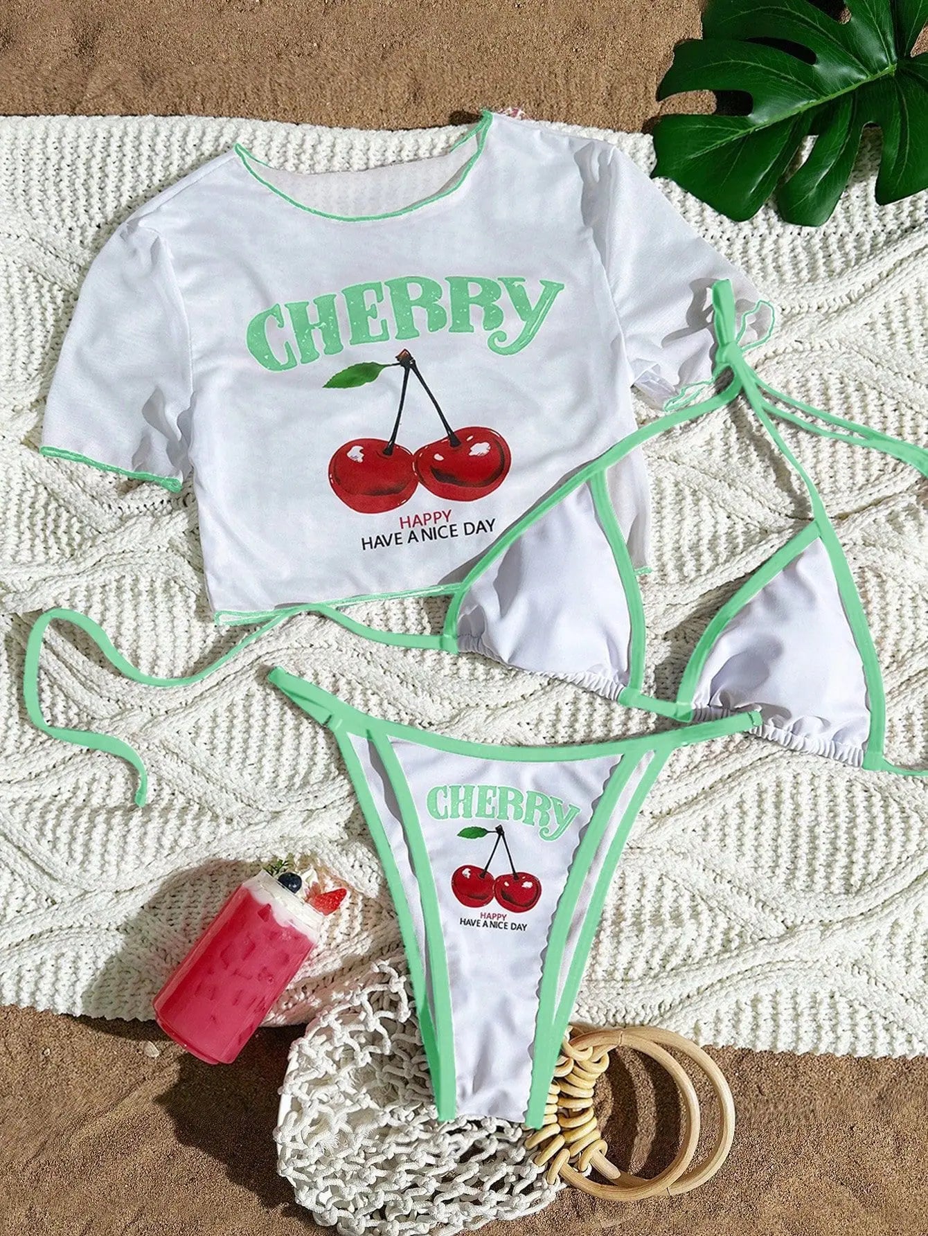 Sexy 3‑Piece Brazilian Bikini Set