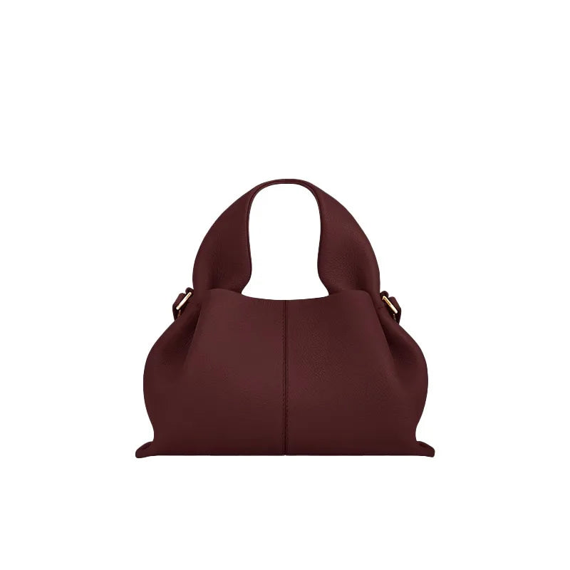 Fashion Women Dumpling Bags Luxury Leather Versatile Solid Color Female Shopping Crossbody Bag 2025 New Design