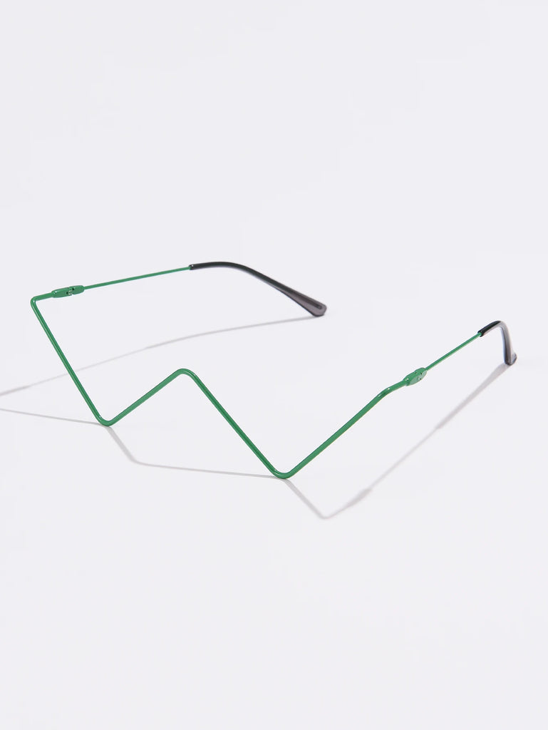 New Fashion Crystal Sunglasses Frames For Women Small Diamond Eyeglasses Line Alloy Frame Eyewear Punk Half Frame Glasses